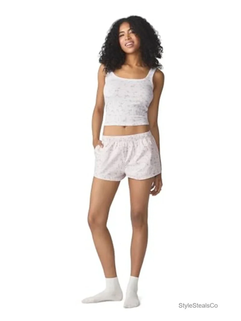 Cotton Boxer Short Stretch Elastic Pockets